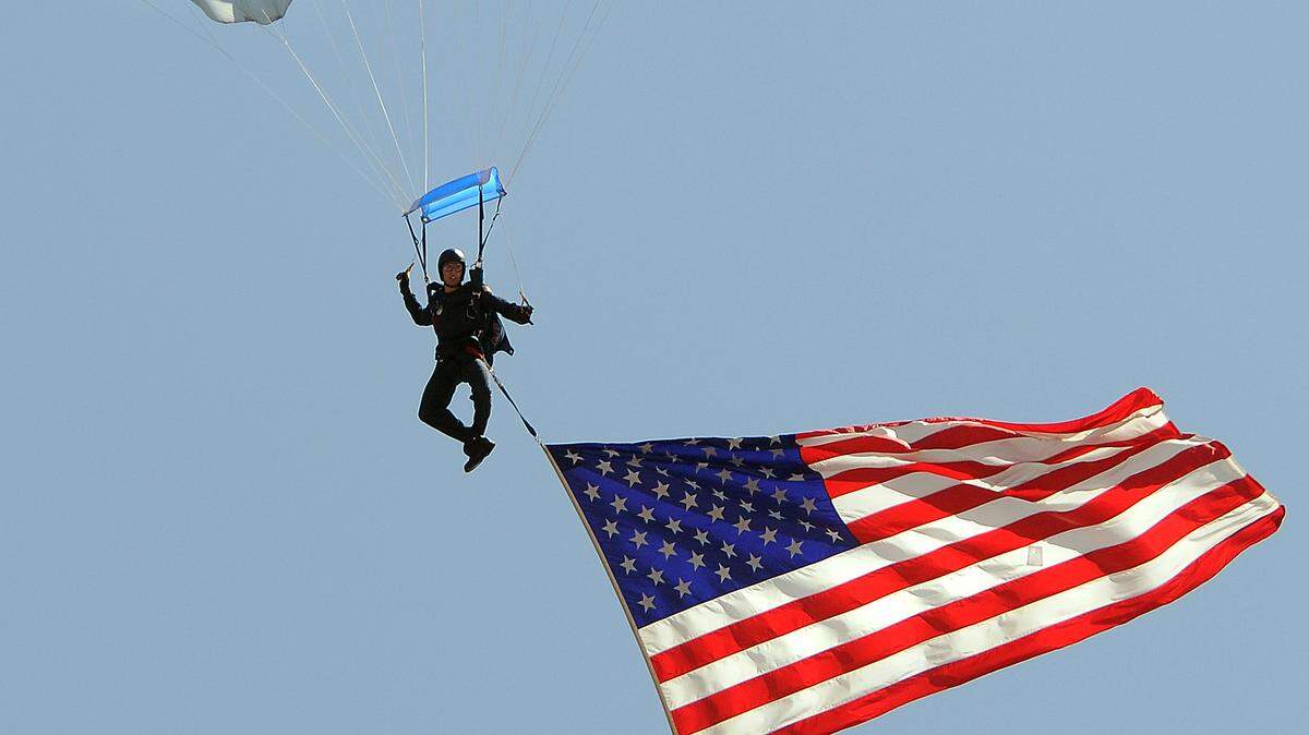 The U.S. Air Force Academy’s Wings of Blue parachute team will be part of the Salute to the Armed Forces Celebration at the end of the Memorial Day parade in Columbia, Mo.