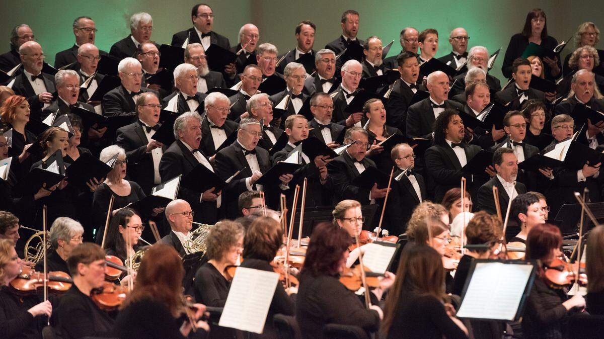 “Carmina Burina” features two grand pianos, a full percussion section, an adult and a children’s chorus, and three vocal soloists.