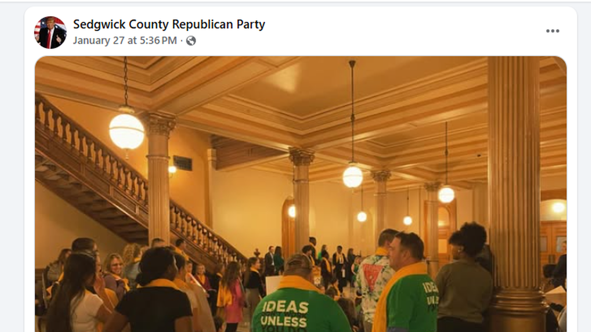 Private schools transport hundreds of their students to Topeka each year to participate in protests demanding school vouchers.