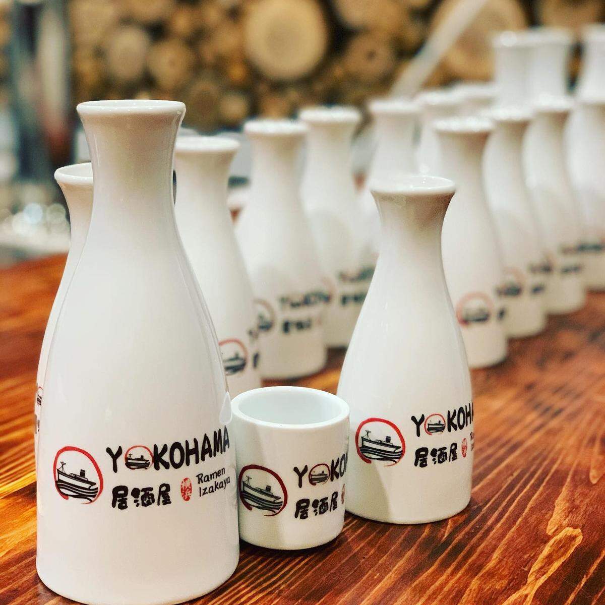 The new Yokohama Raman Izakaya has a bar in the back that will serve sake, Japanese whiskey, beer and more.