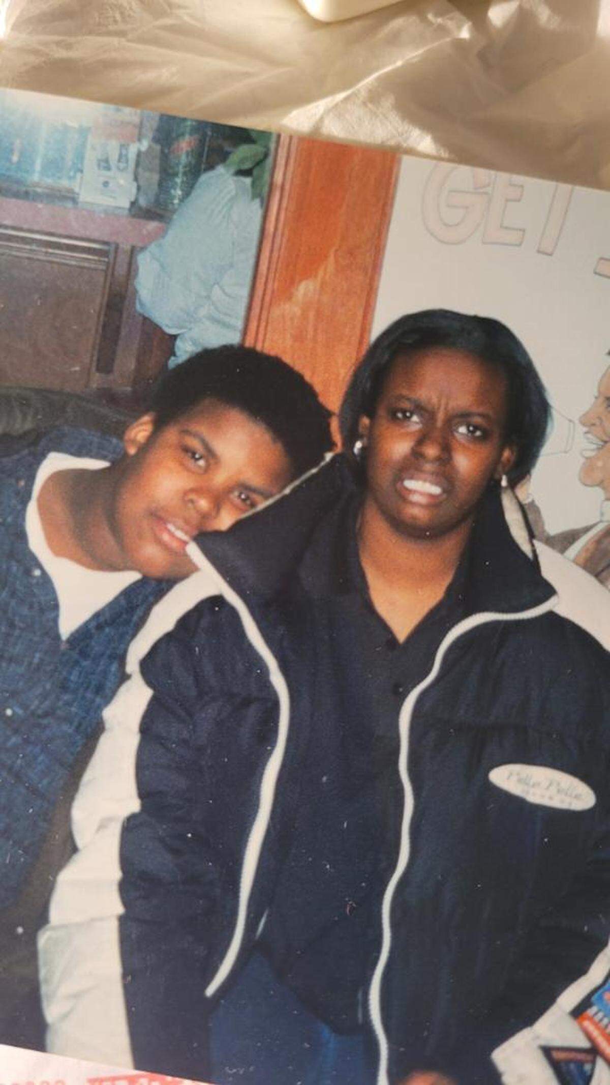 Adrian Love, left, as a child in front of his grandmother’s Mama Love’s Kitchen. Pictured with him is his sister, Kiavoni Judie, who will be the executive chef at their new Love & Co. Kitchen & Cocktails.