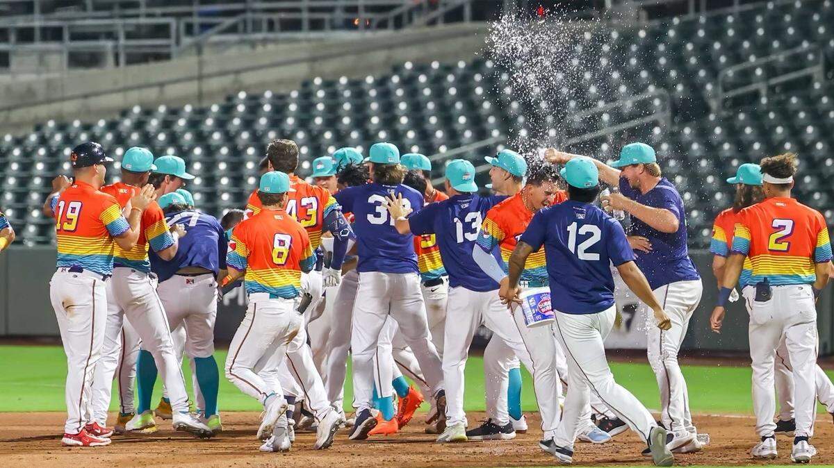 The Wichita Wind Surge rallied from a three-run deficit to win 7-6 in extra innings over the Springfield Cardinals and extend their winning streak to five games at Riverfront Stadium on Thursday.