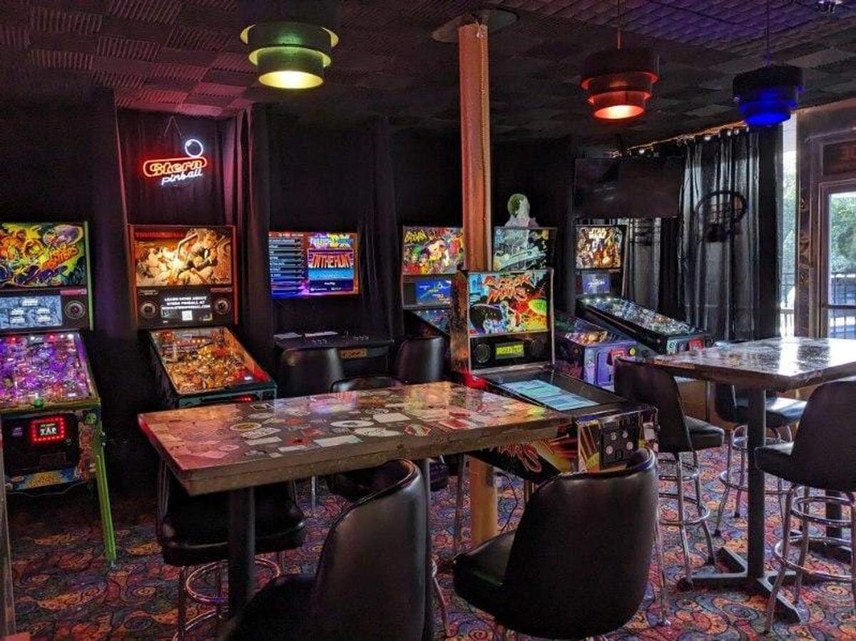 Kirby’s Beer Store now has a sister business: Kirby’s FlipSide, a pinball arcade offering an “elevated” pinball playing experience.