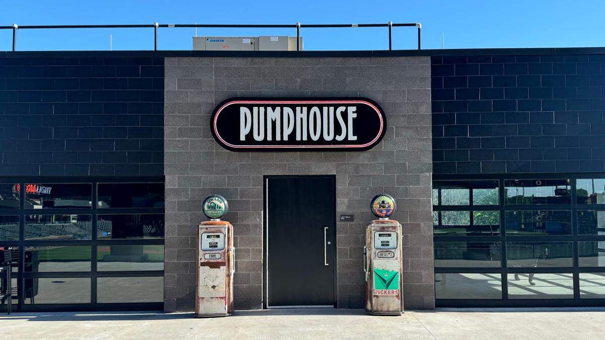 The left field bar at Riverfront Stadium now looks like a tiny replica of Pumphouse in Old Town.