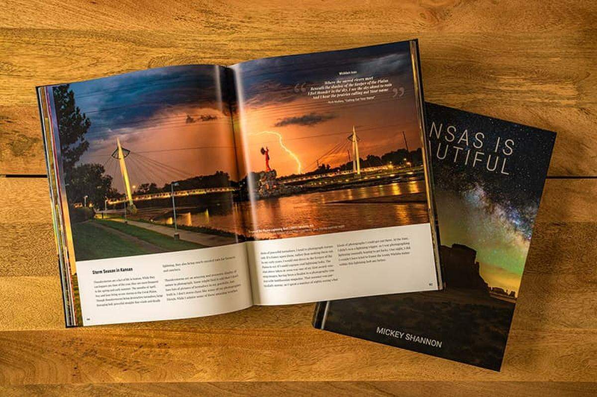 Mickey Shannon says “Keeper of the Plains Lightning Bolt” was one of his first award-winning images.