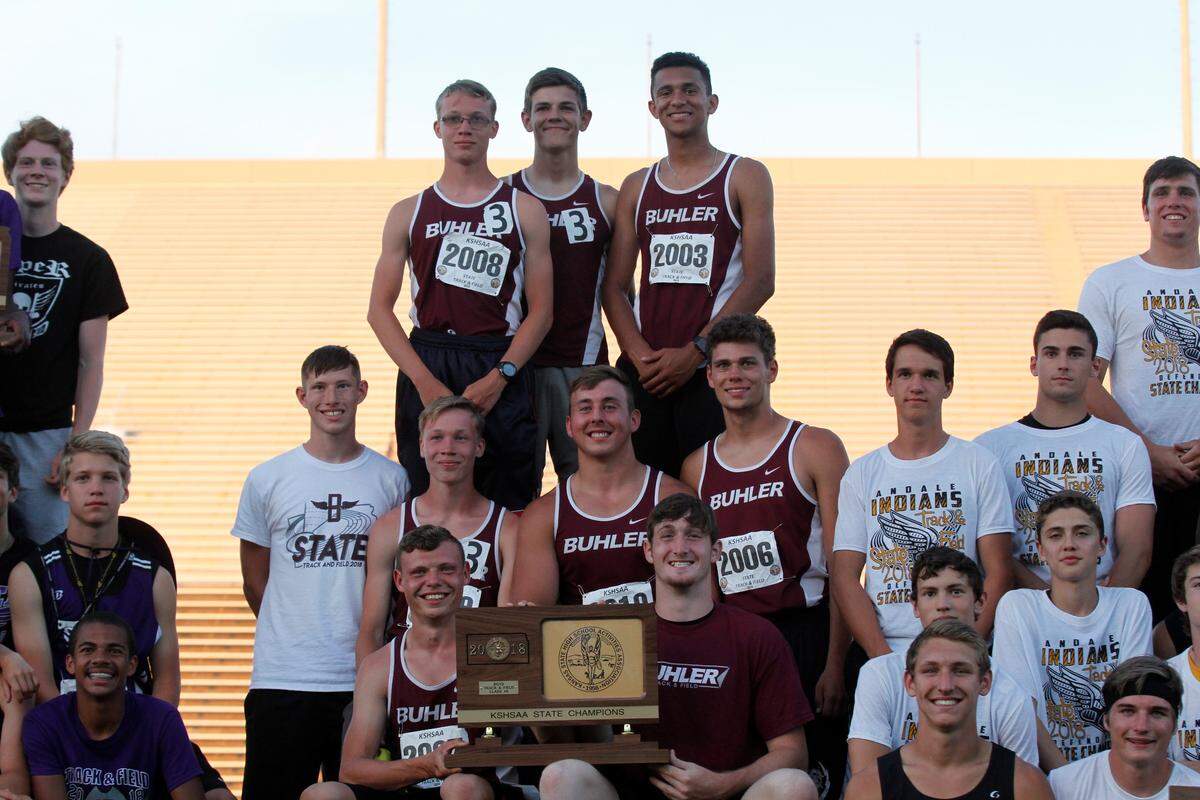 The Buhler boys track and field team