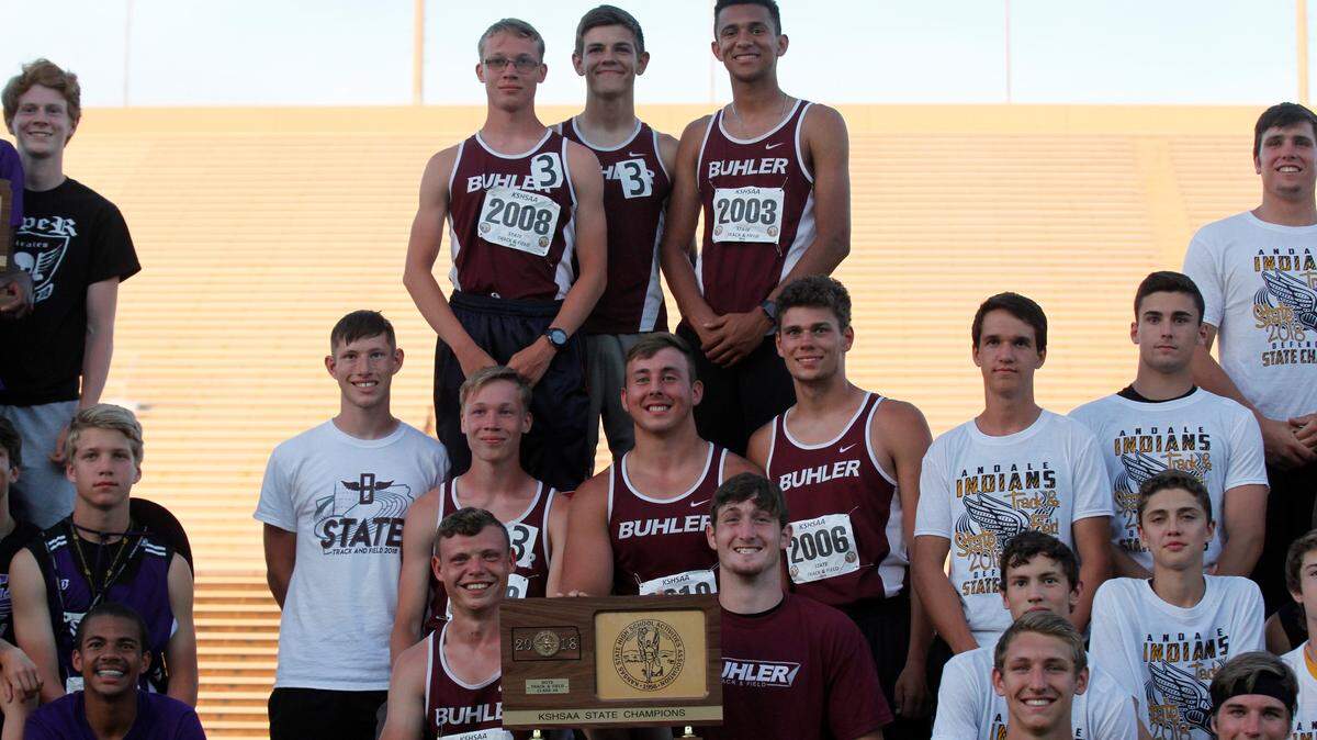 The Buhler boys track and field team