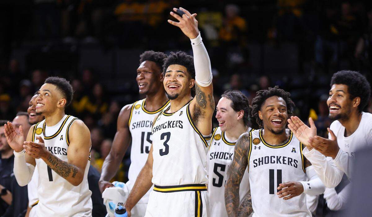 Ronnie DeGray III (No. 3) could return from a wrist injury by the start of conference play, Wichita State basketball coach Paul Mills announced this week.