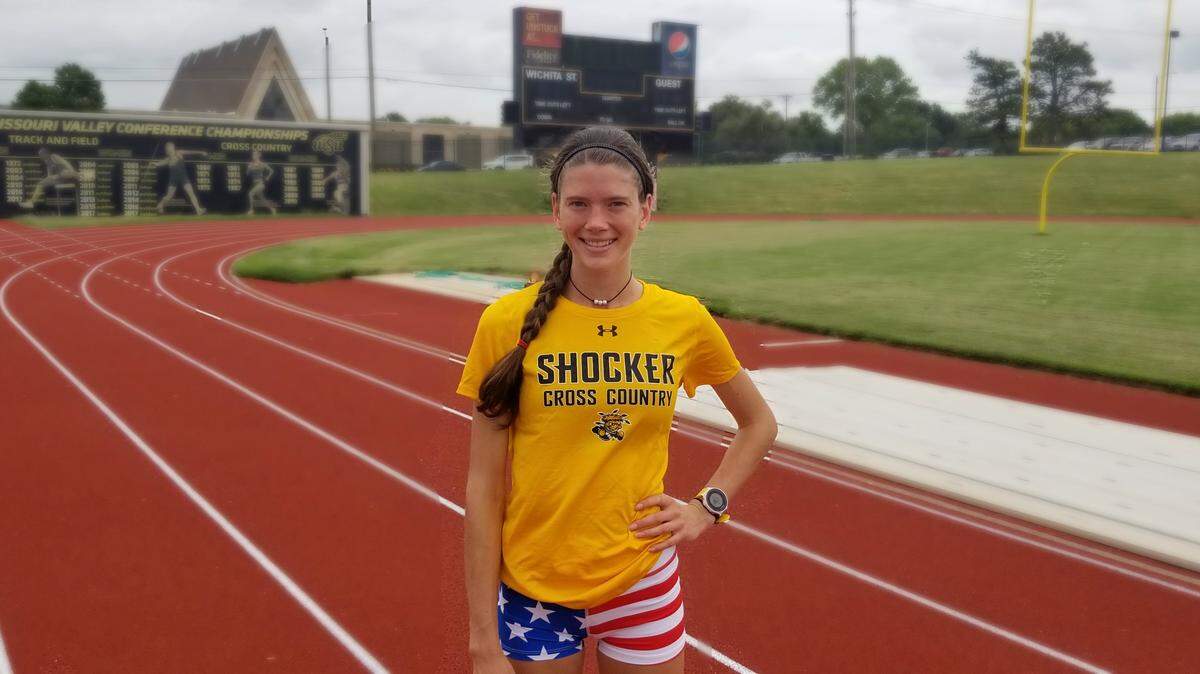 Wichita State distance runner Rebekah Topham decided to redshirt last year in order to train fully for this coming season. Now a junior, Topham has expectations of becoming a NCAA All-American this season.
