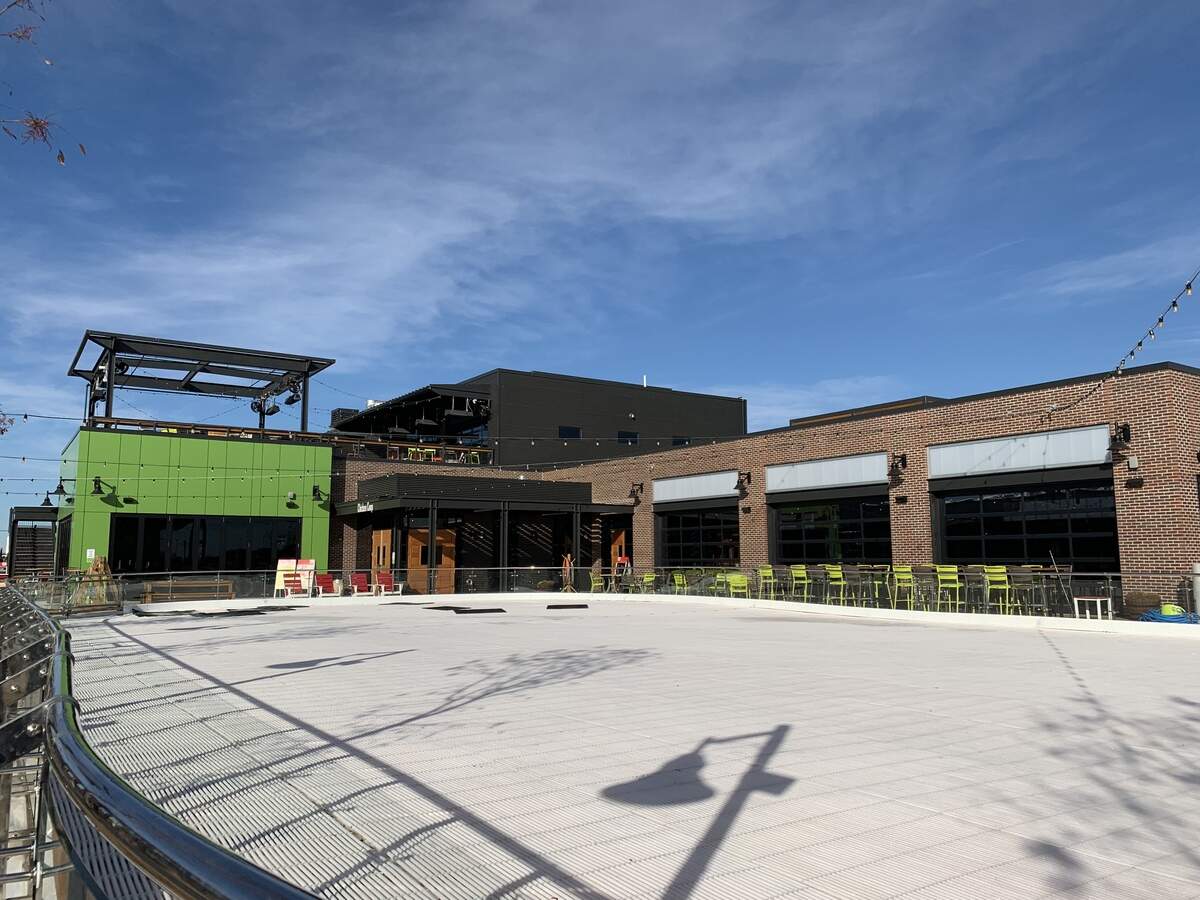 Chicken N Pickle’s new outdoor ice rink will be open from Friday through the end of February.