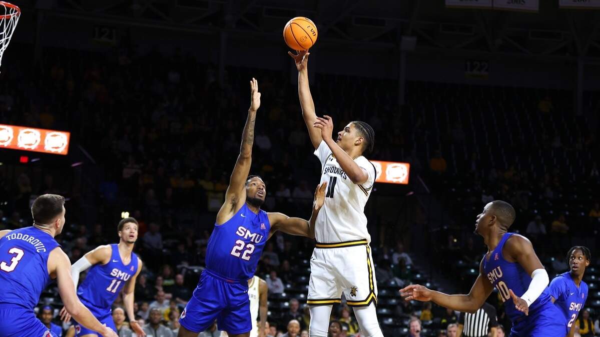 Wichita State sophomore center Kenny Pohto scored a career-high 28 points in the Shockers’ 91-89 double-overtime win over SMU this past Sunday.