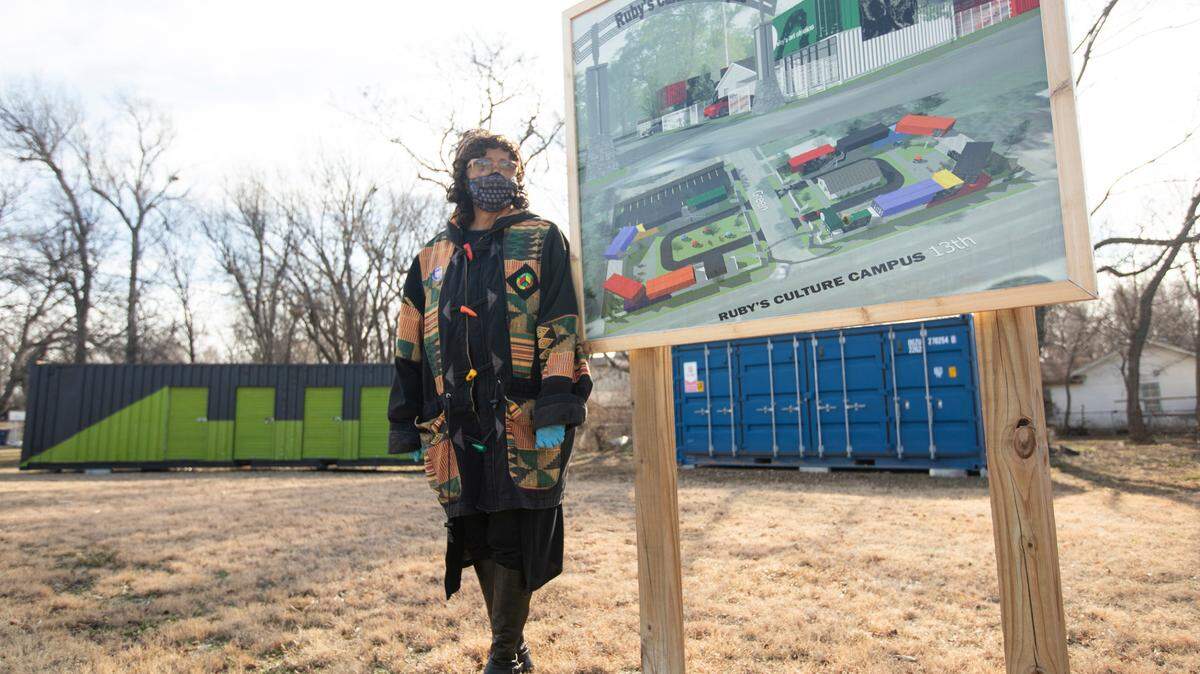Artist and retired teacher and counselor Janice Thacker wants to bring Black culture and the broader community together at the future Ruby’s Cultural Corner near 13th and Grove.