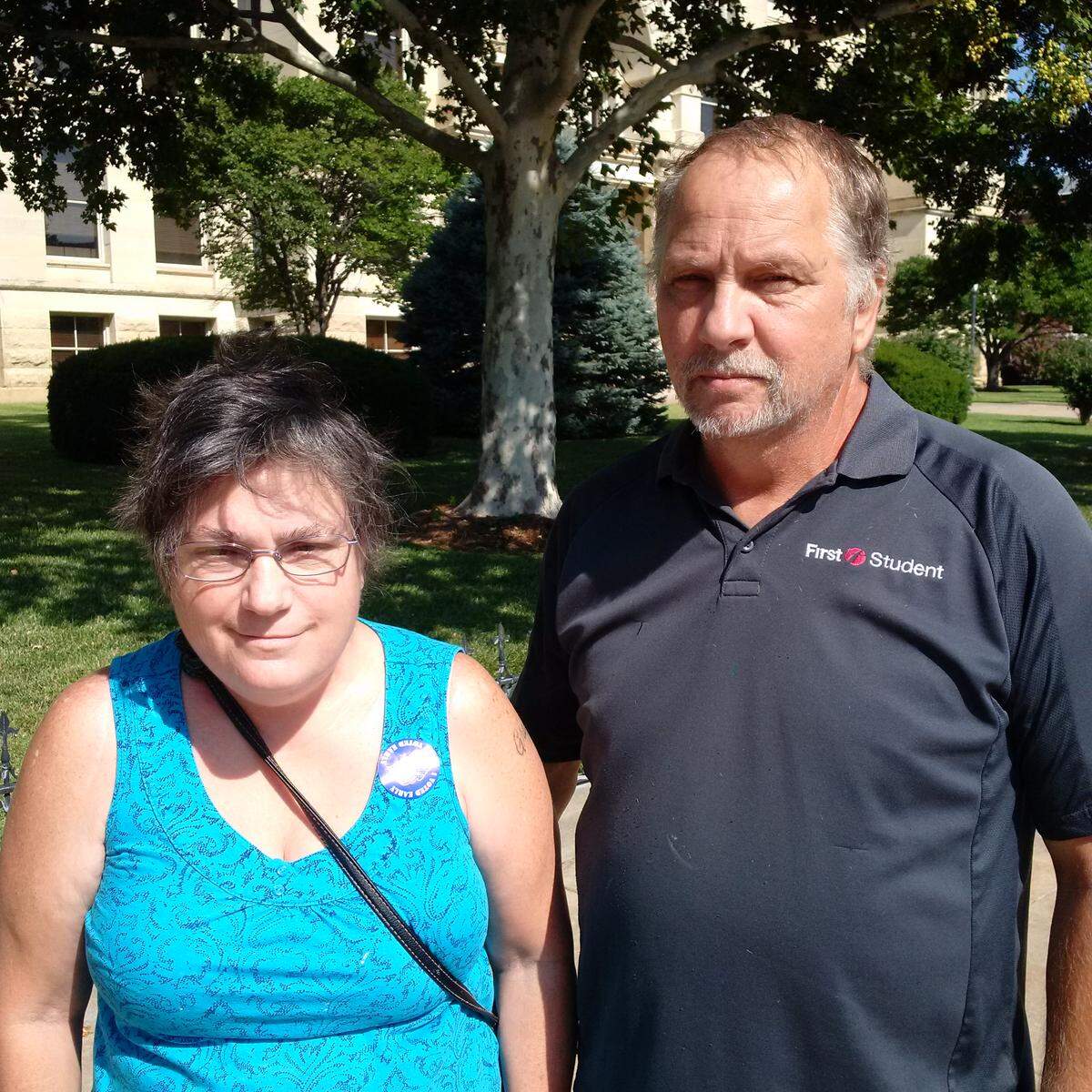 Vada and Gary Robert voted Thursday and said it was confusing. They signed up to get mail ballots for November.