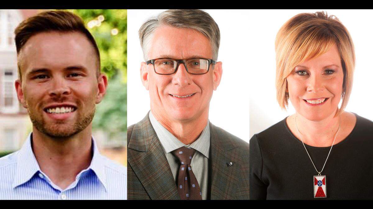 Dalton Glasscock, J.V. Johnston and Becky Tuttle