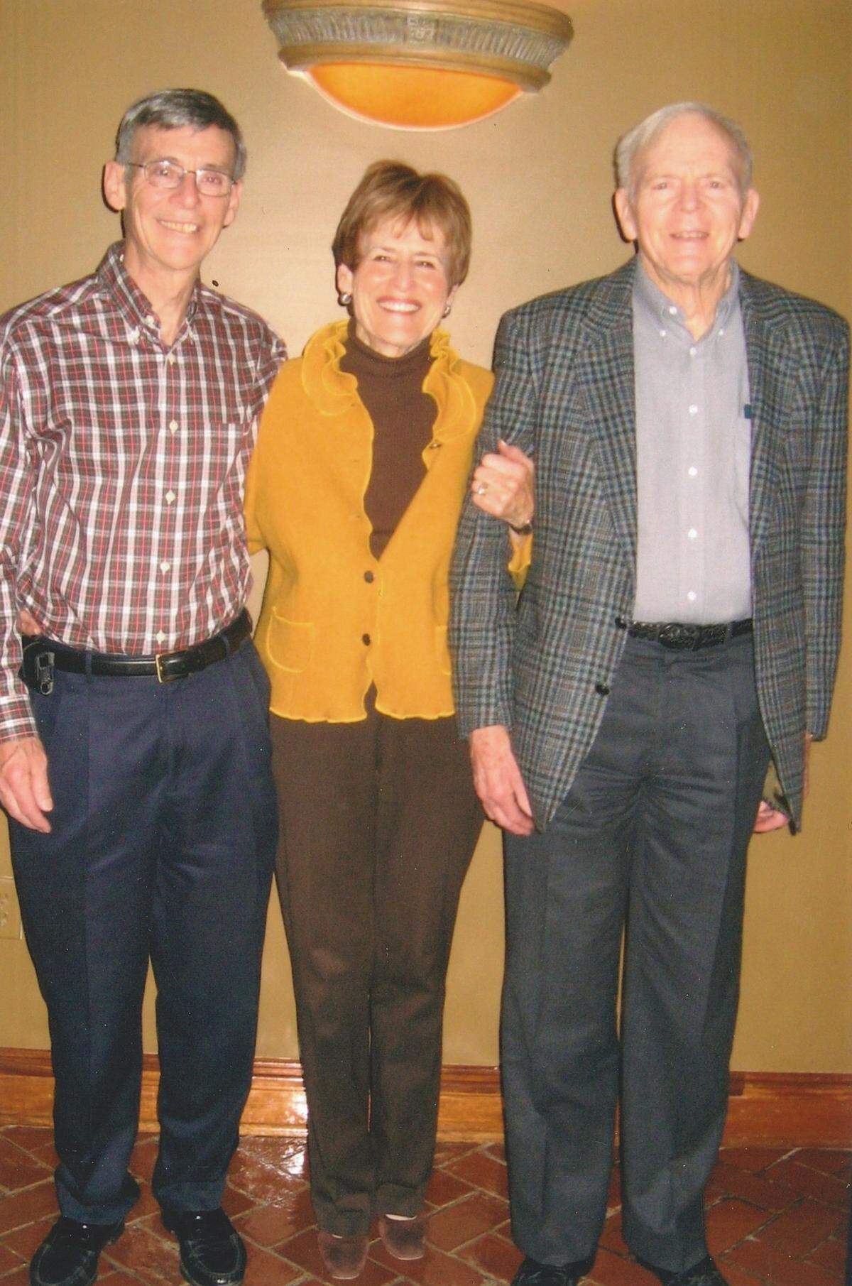 Charlie Eby, from left, Carolyn (Eby) Grier and Martin Eby Jr.