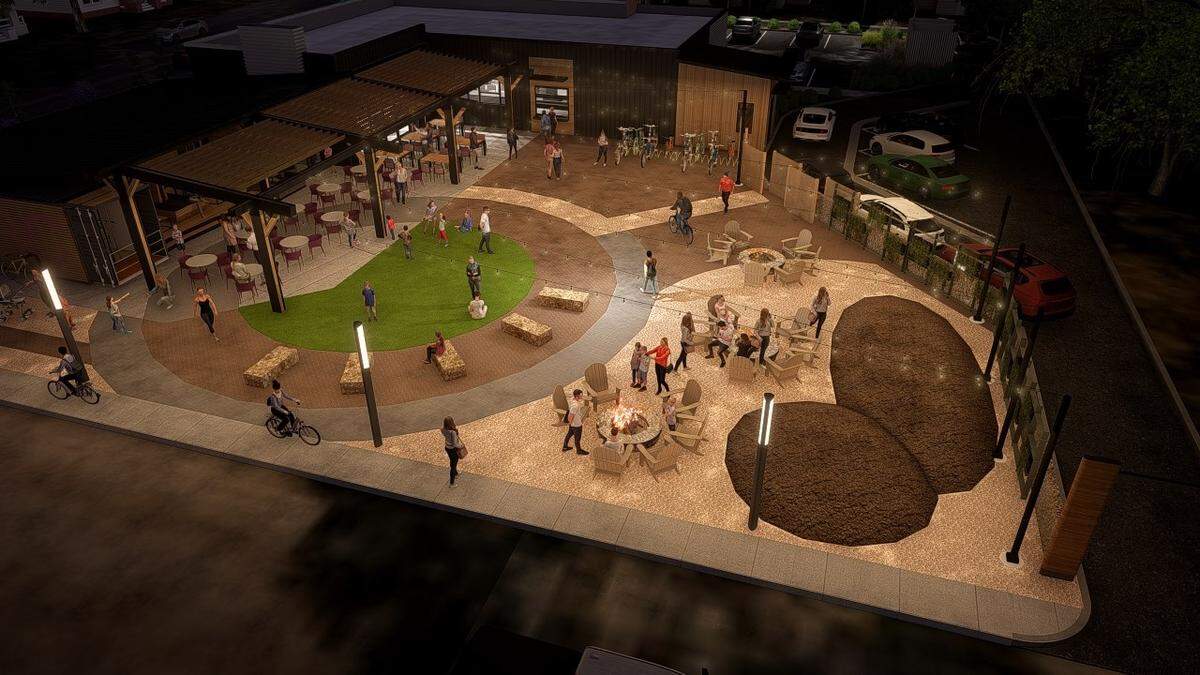 The Redbud Trail has inspired automobile dealer Jill Hattan to venture into a new line of work: restaurants. Point Nine will have a casual outdoor theme.