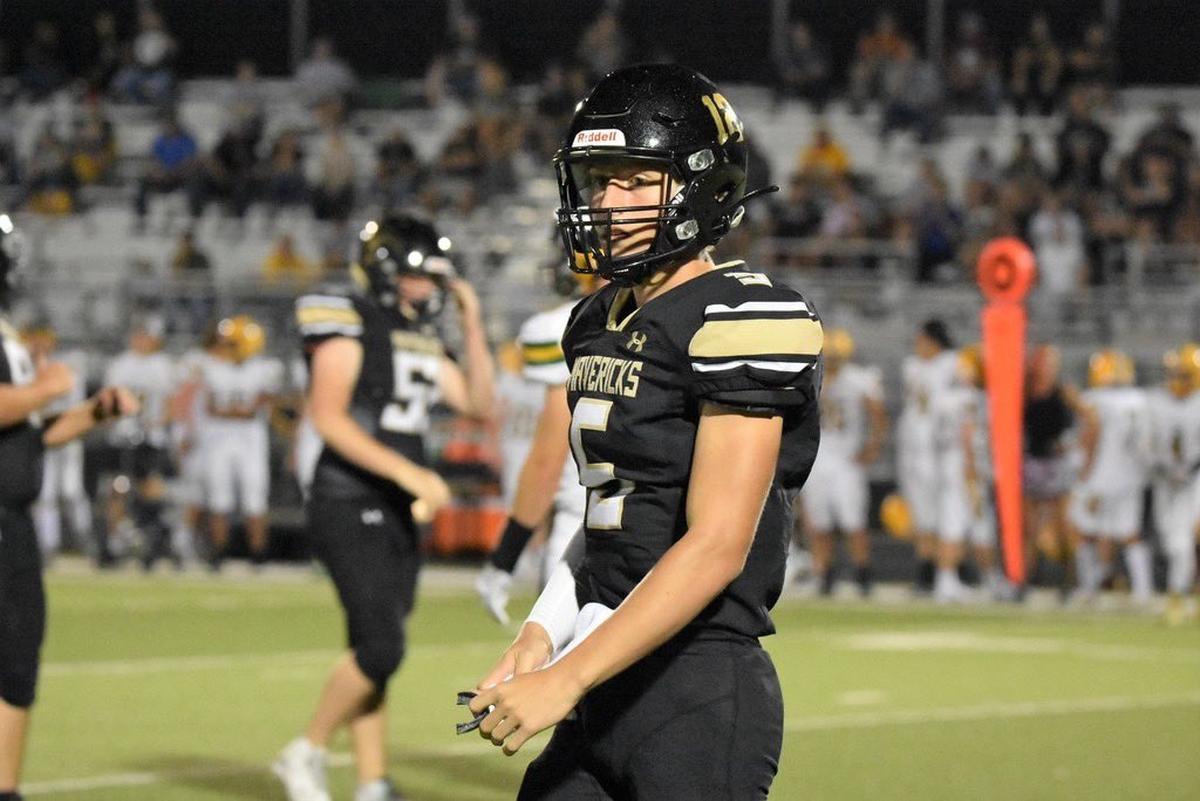 Maize South quarterback Tate McNew led the Mavericks to another win on Friday.