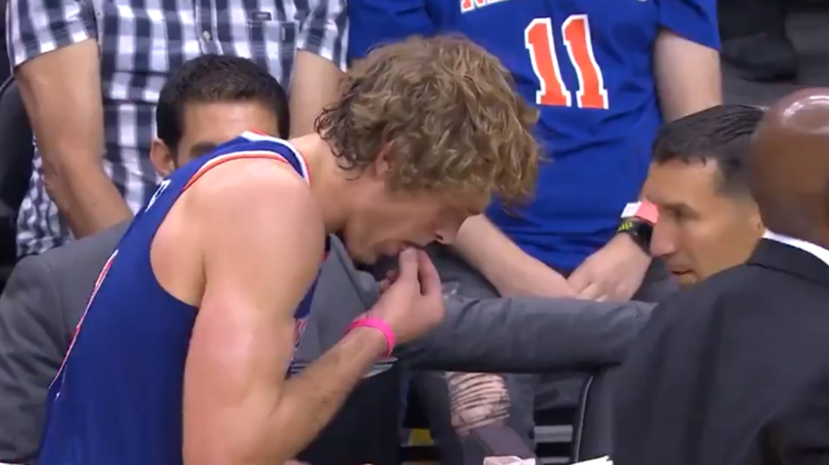 Former Wichita State star Ron Baker went viral on Twitter on Monday night after using his mouth to moisturize his contact lens before putting it back in his eye during a game.