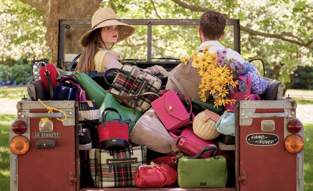 An ad for Frances Valentine, a brand that Wichita-area native Elyce Arons started with her best friend, the late Kate Spade.