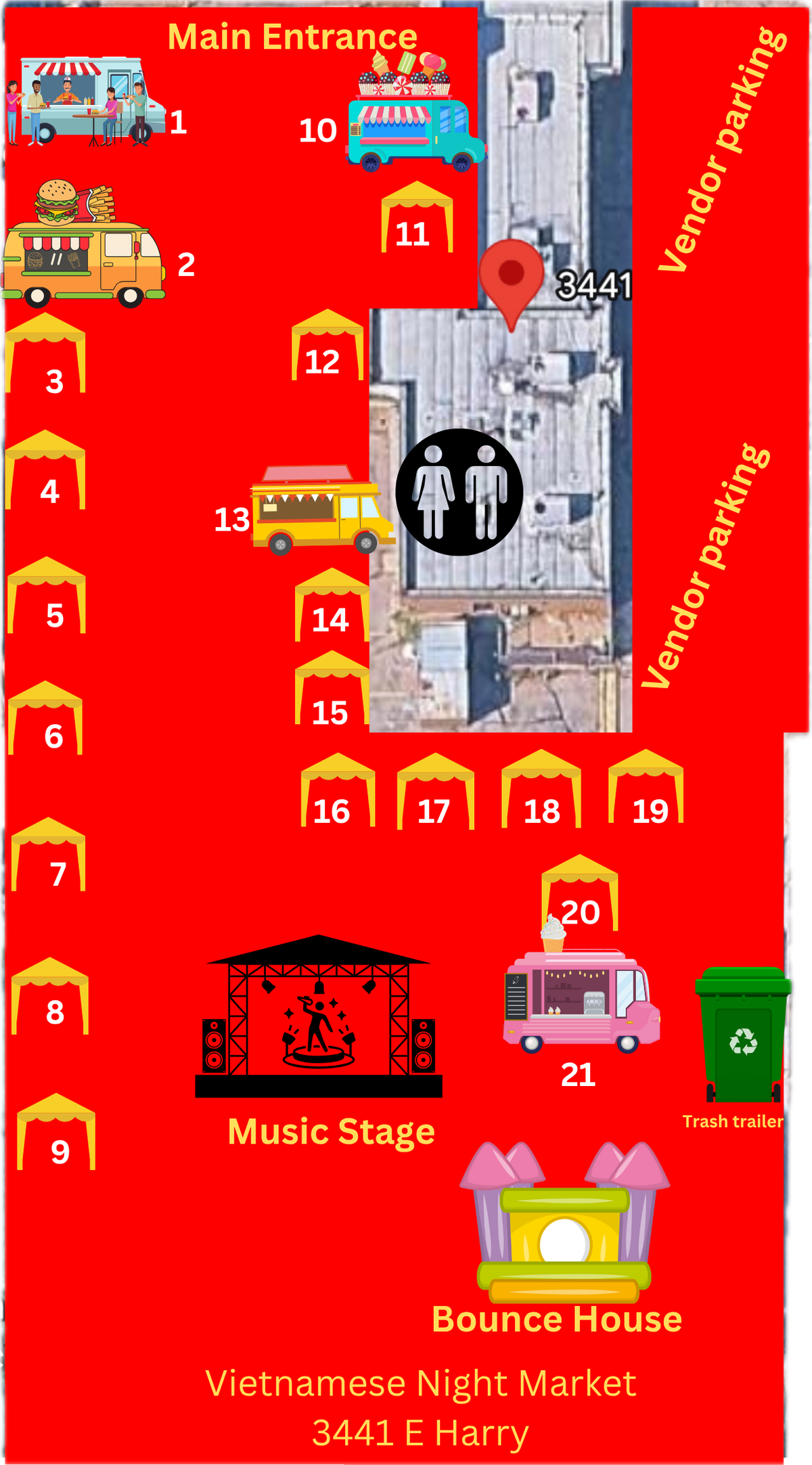 A flyer for Wichita’s new Vietnamese Night Market, which will happen every Saturday night through Sept. 6