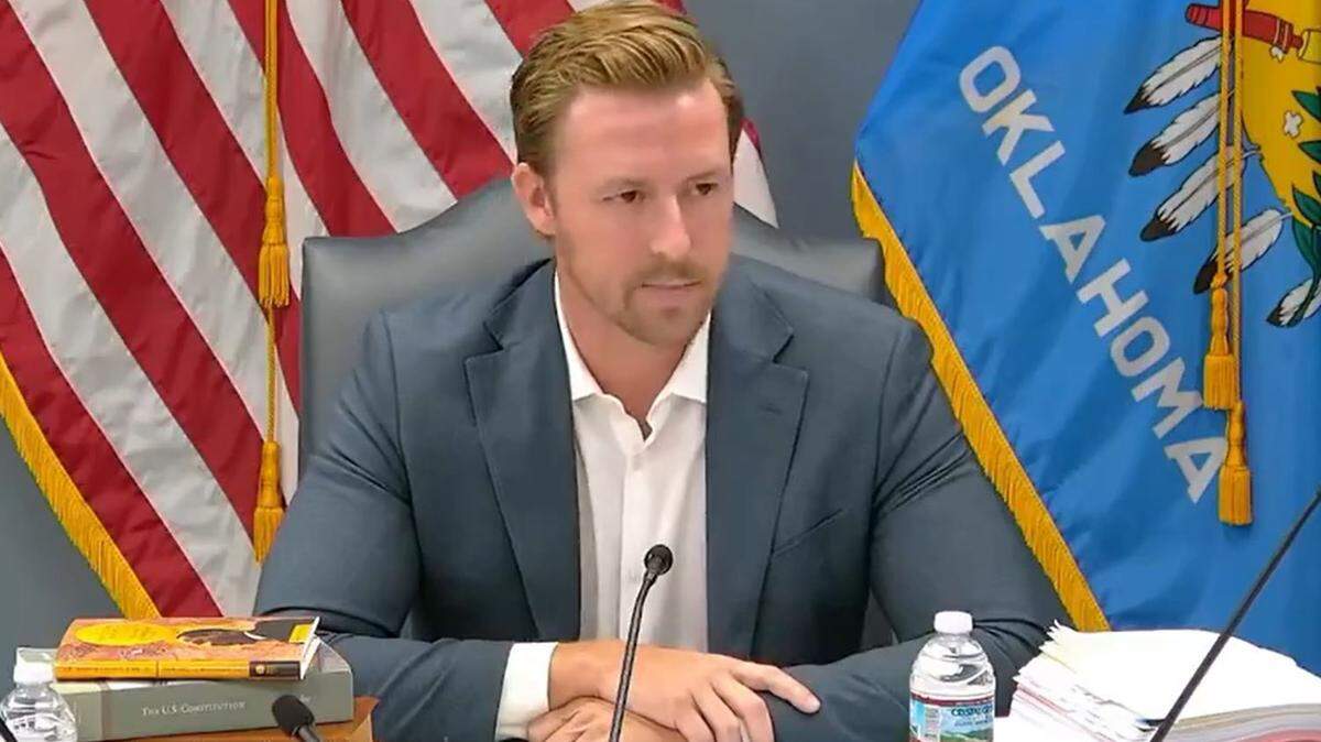Oklahoma Superintendent of Public Instruction Ryan Walters announces his mandate that every fifth- to 12th-grade teacher in the state have a Bible in the classroom and teach from it.