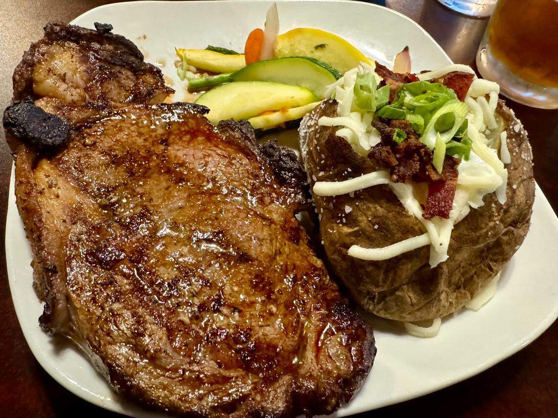 The Hub in Moundridge has started offering a steak night on the third Monday of every month. It’s $45 a person and includes a 12-ounce rib eye, a loaded baked potato, sauteed veggies, a salad and dessert.