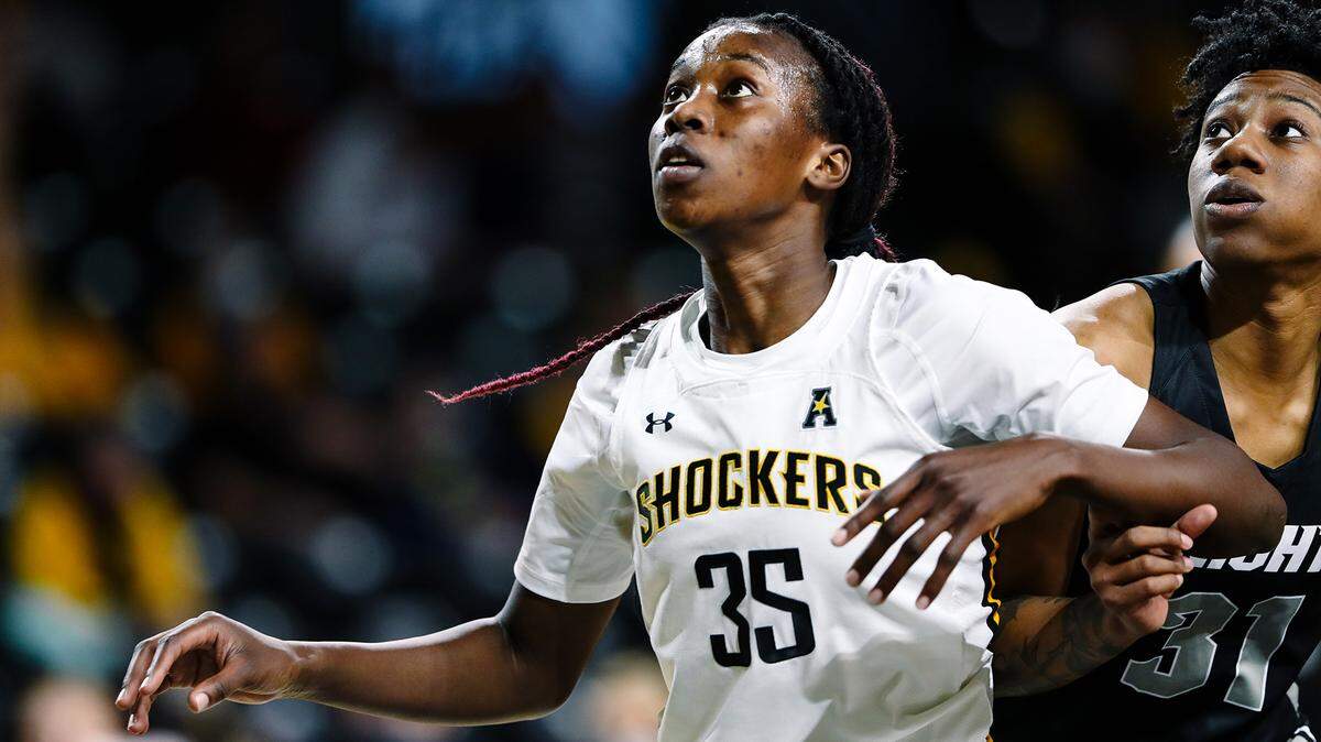 Wichita State senior Jane Asinde has been one of the best rebounders in the country during the Shockers’ 7-1 start to the season.