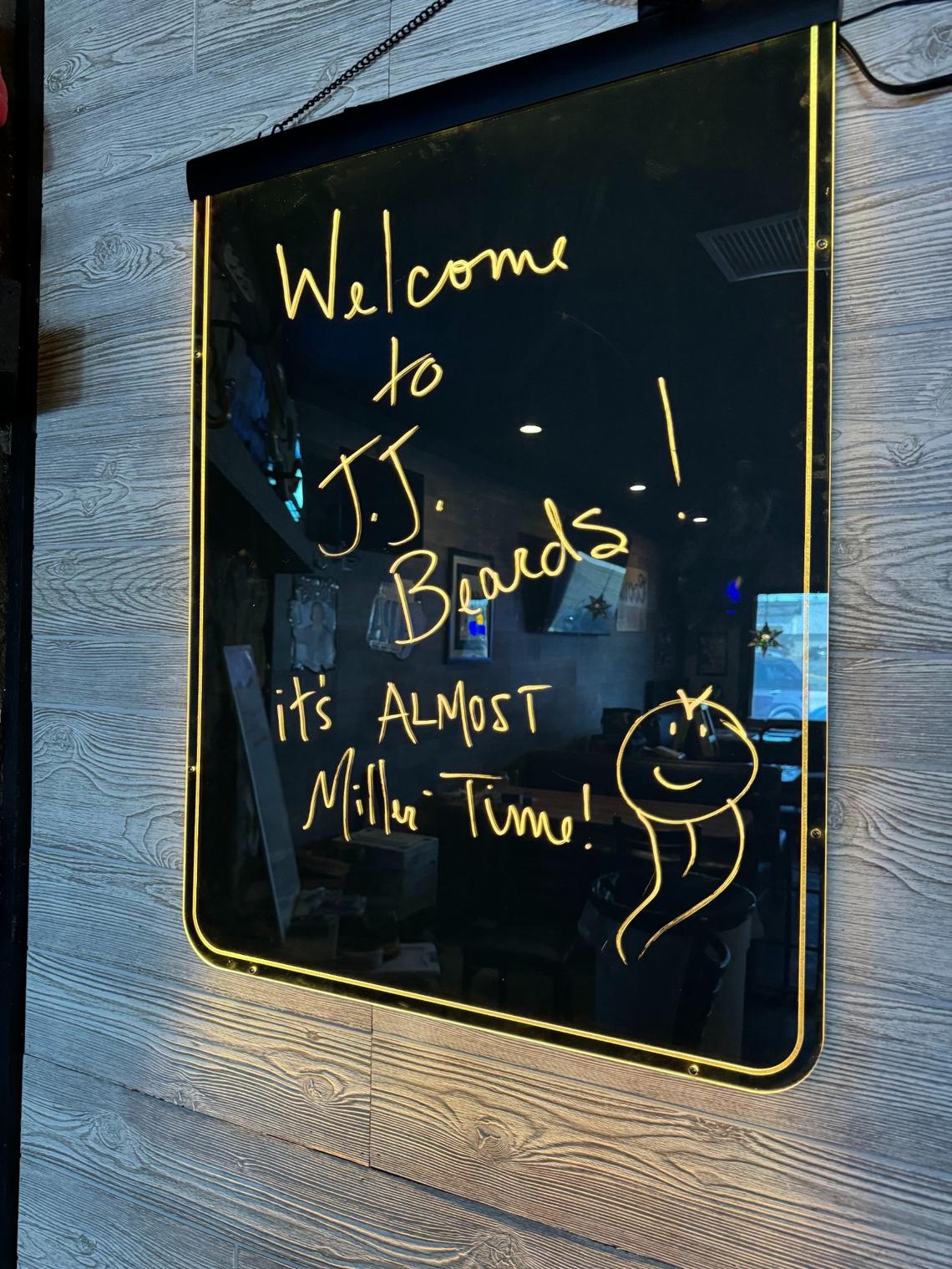 It’s almost Miller Time at JJ Beard’s Pub & Pizza, which should open by September at the latest.