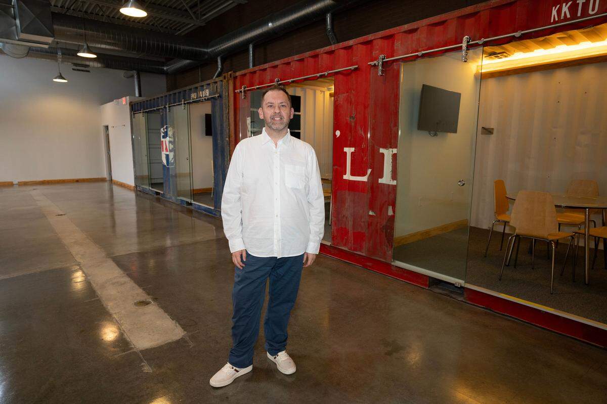 Brent McNaulty of Douglas Production Group will manage the new Railhouse Event Venue at the southeast corner of Commerce and Waterman. Douglas Production Group will rent customers everything they might need to throw a party, including tables, chairs and lights.
