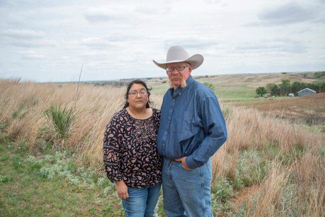 Jamie and Tina Miller, and their three children, Jaxon, 14, Bo, 13, and Victoria, 5, live on the Merrill Ranch in Comanche County, Kansas, where Jamie is the ranch manager.