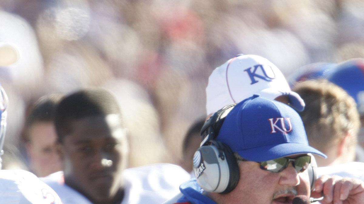 University of Kansas head coach Mark Mangino.