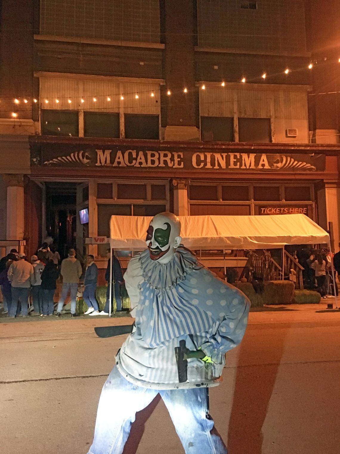 Macabre Cinema leads visitors through a haunted 1930s movie theater.