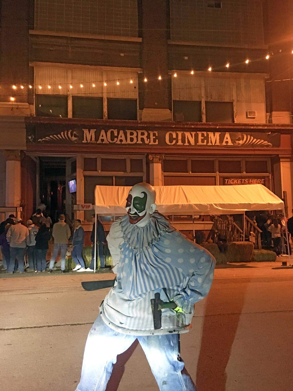 Macabre Cinema leads visitors through a haunted 1930s movie theater.