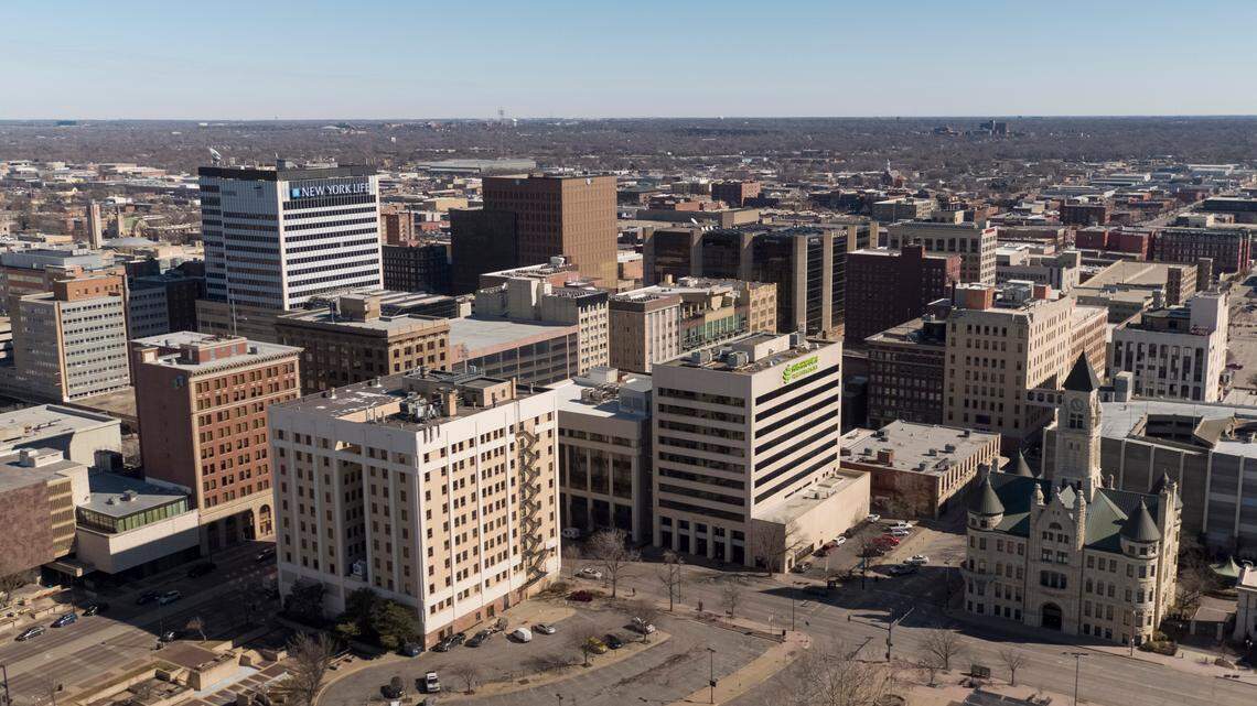 Downtown Wichita. Feb. 24, 2021.