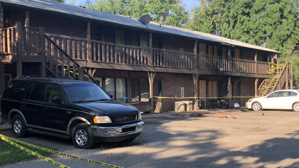 An apartment fire at Emerald Lane Studio Apartments, 815 S. Emporia near downtown Wichita, displaced 17 people.
