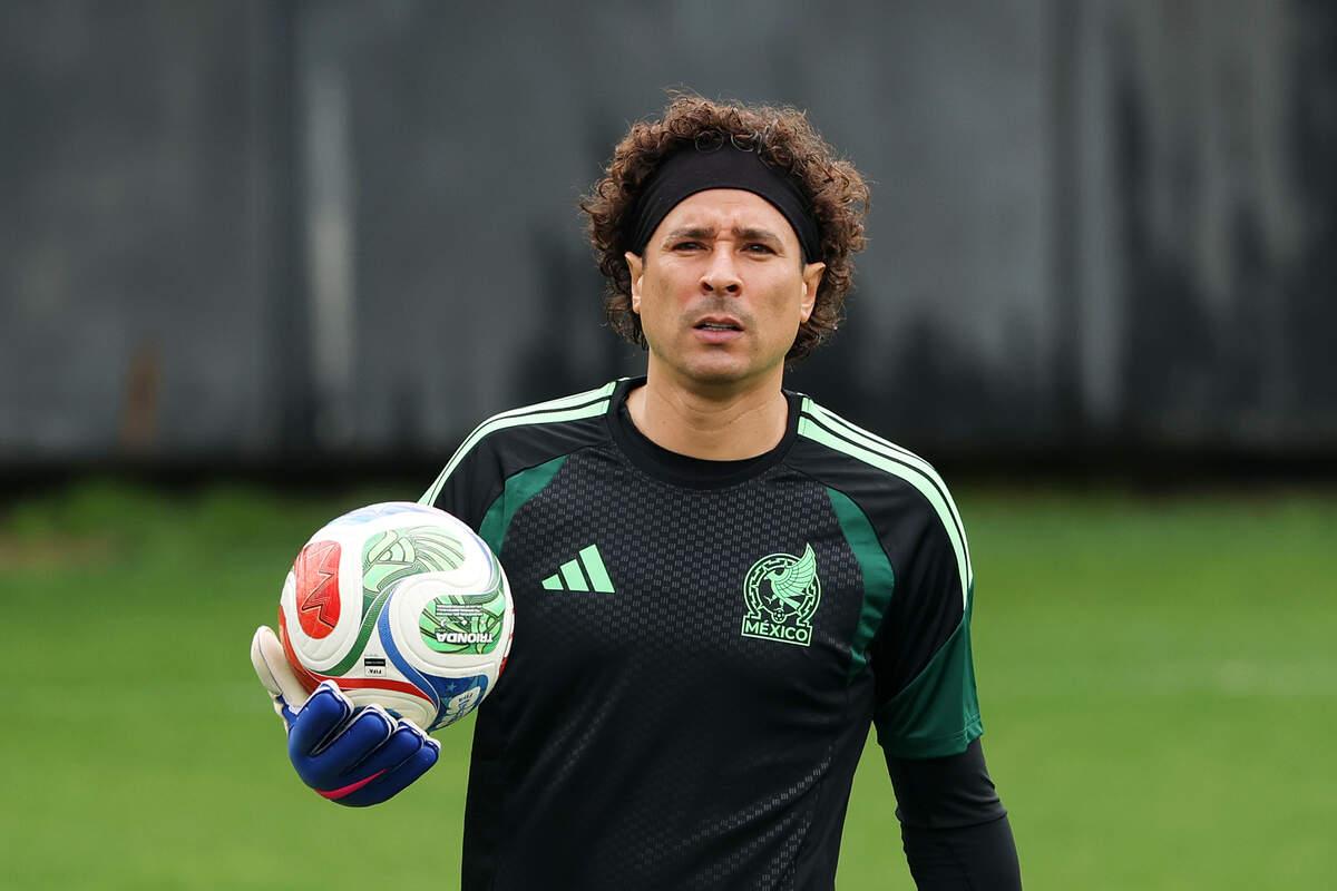 Guillermo Ochoa #13 of Mexico looks on during a Mexico Training Session one day ahead of the FIFA World Cup 2026 Group A match between Mexico and South Africa at Centro de Alto Rendimiento on June 10, 2026 in Mexico City, Mexico.