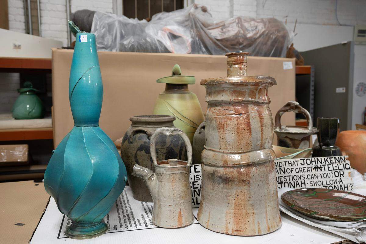A curated collection of Andy Kenyon’s ceramics and pieces that he collected will be in a show at Reuben Saunders Gallery, Wichita, starting on Feb. 7.