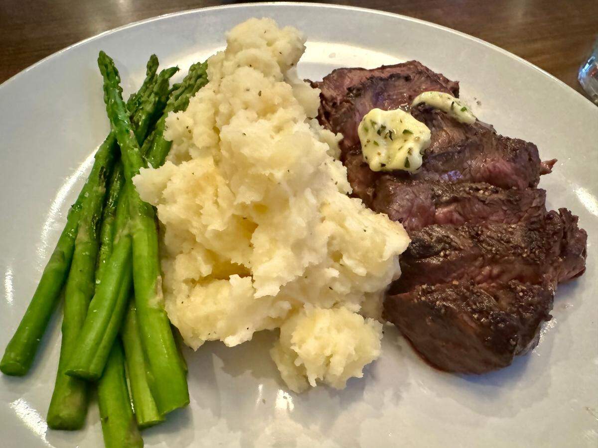 The Hangar Steak at Sheet’s Creek is $29.