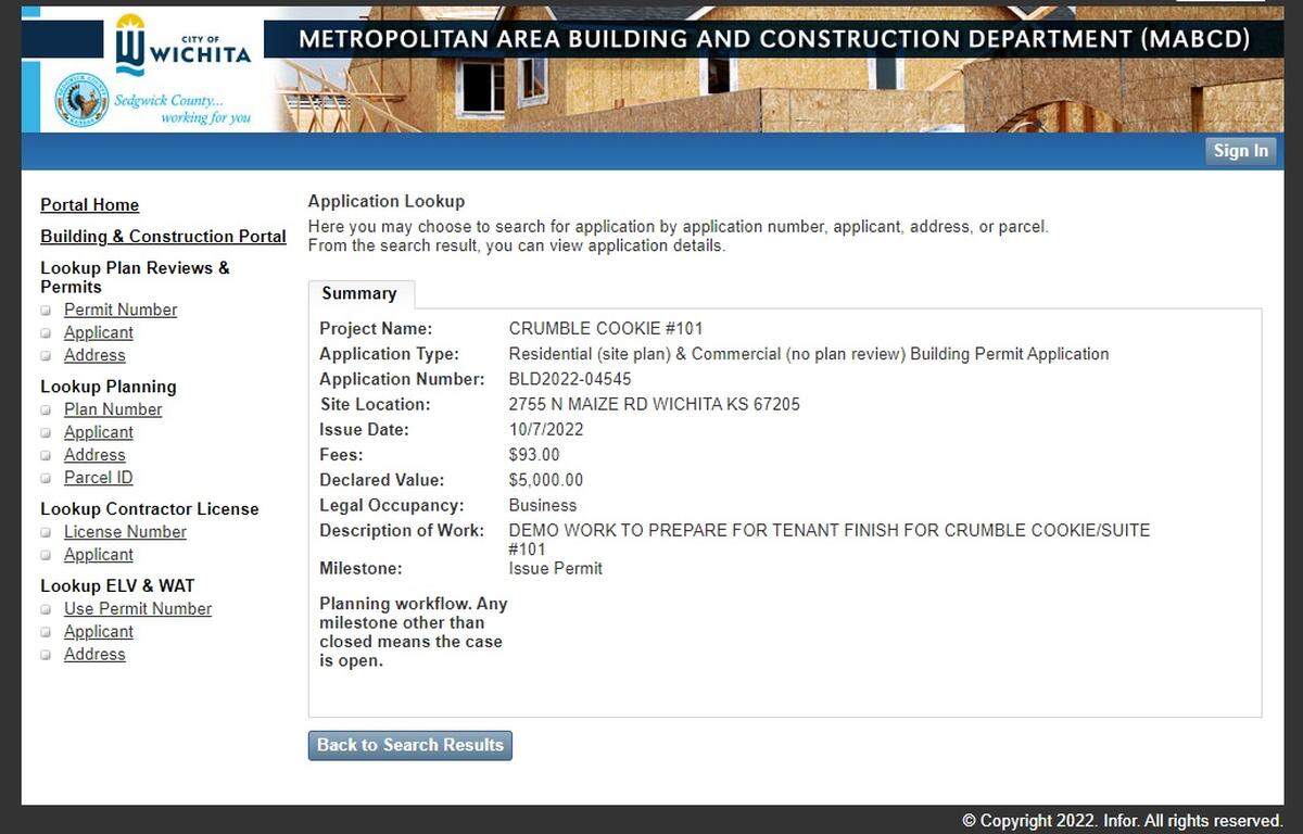 The demolition permit Crumbl pulled for the old Freezing Moo space at NewMarket Square