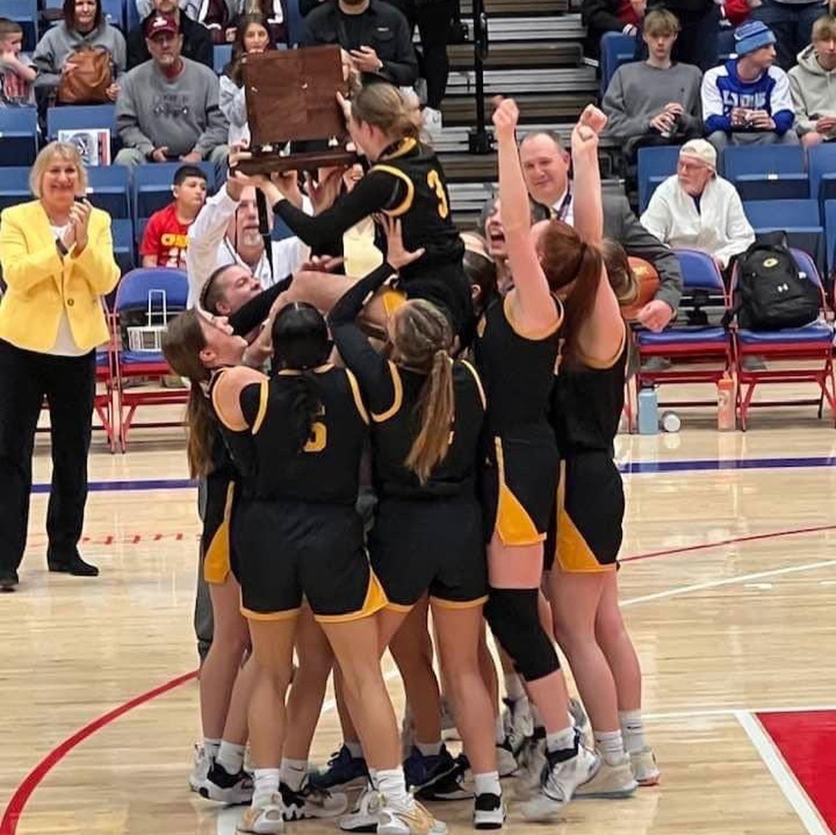 The Goodland girls basketball team won the Class 3A state championship this season.