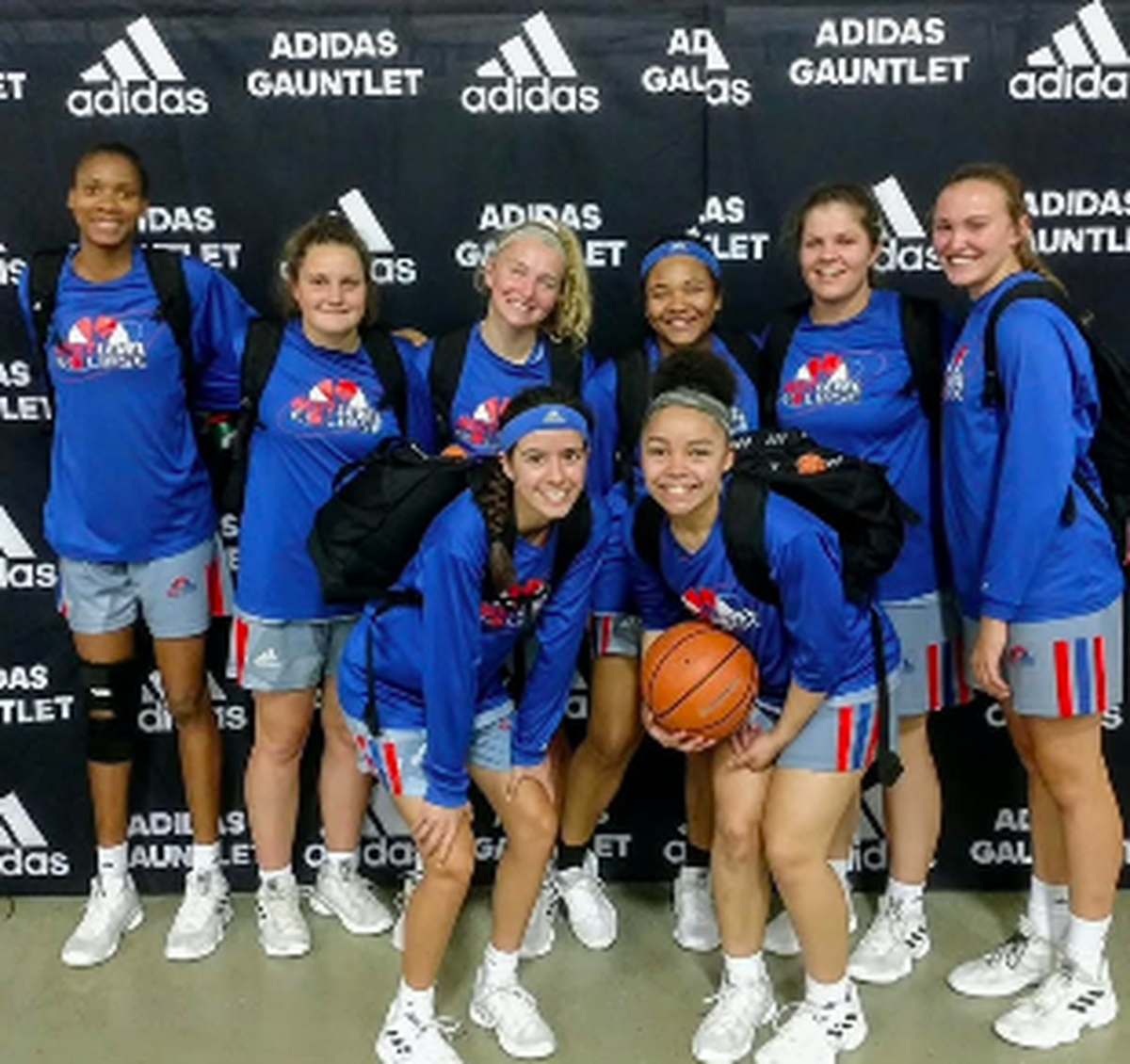 The Next Level Eclipse AAU team that Karenna Gerber, Sydney Holmes and Grace Pyle played on during their high school days.