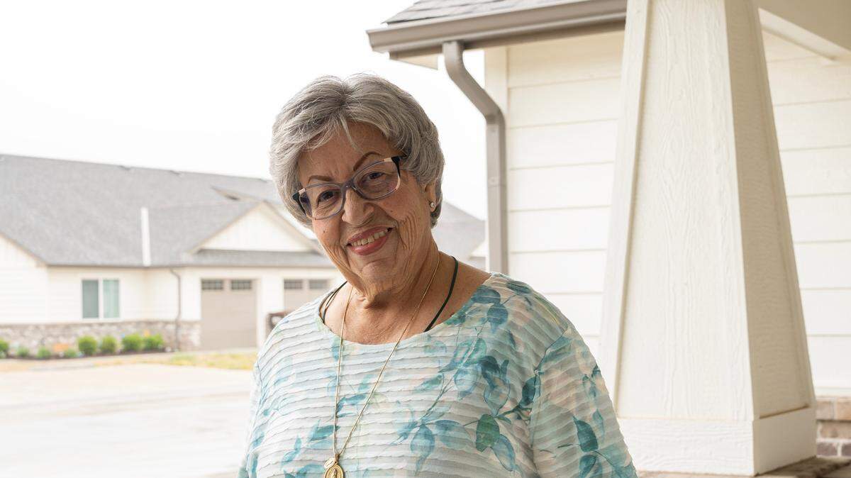 Kyra Cano, 84, is paying $275 a month to live in a new two-bedroom apartment in the Central Landing community for low-income seniors at 6100 W. Maple St.