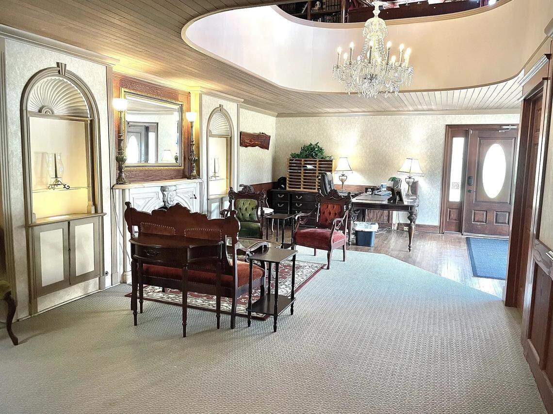 The Farm at Maple is a collection of offices that operates inside the giant house at 8406 W. Maple. This photo shows the section of the house that The Farm restaurant would have operated in the 1950s.