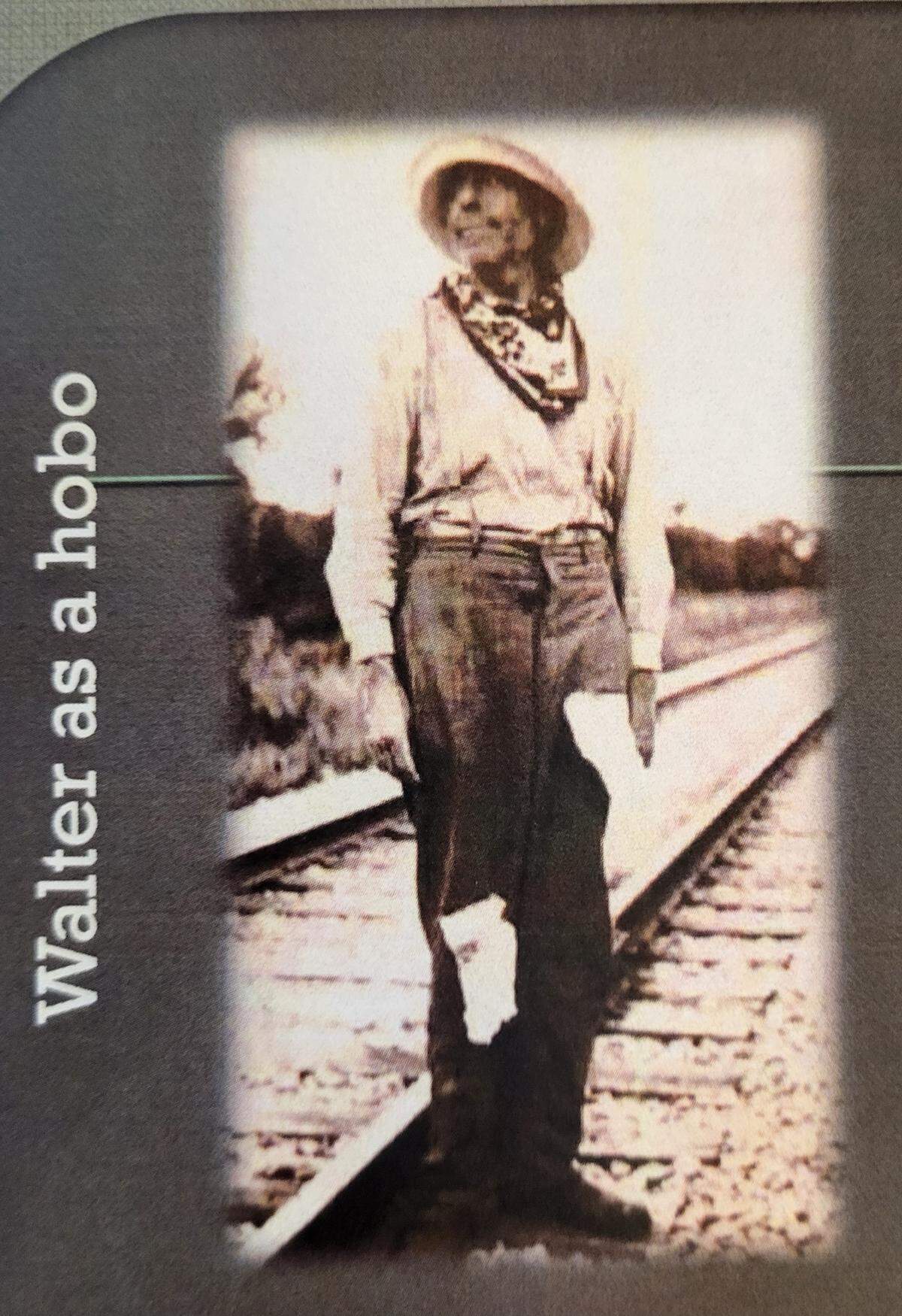 Walter Morris, who, for some reason, was dressed as a hobo.