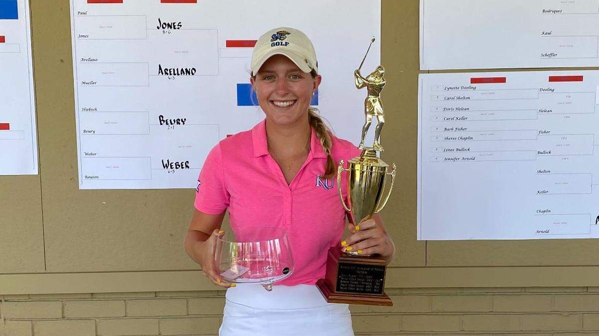 Kansas golfer Abby Glynn won the Wichita Area Women’s Golf Association (WAWGA) Match Play event at Wichita Country Club on Thursday.