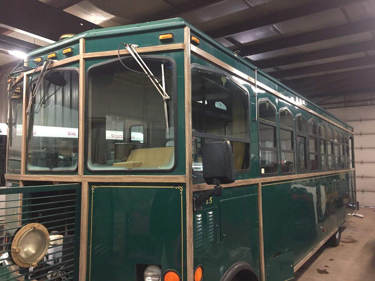 This trolley will soon be home to the new Kind Kravings food truck.