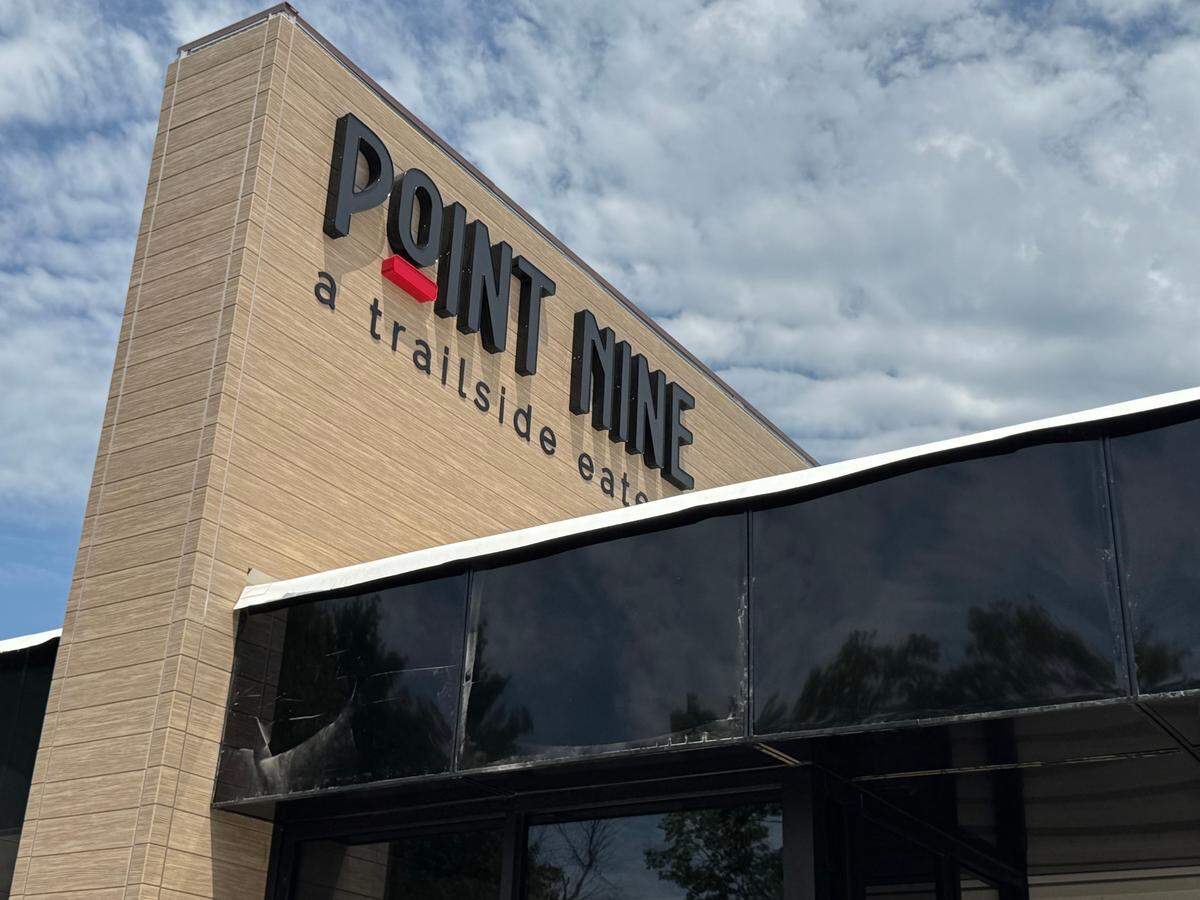 Point Nine: A Trailside Eatery is owned by car dealer Jill Hattan. It will open sometime next week at 1539 N. Andover Road, along the Redbud Trail.