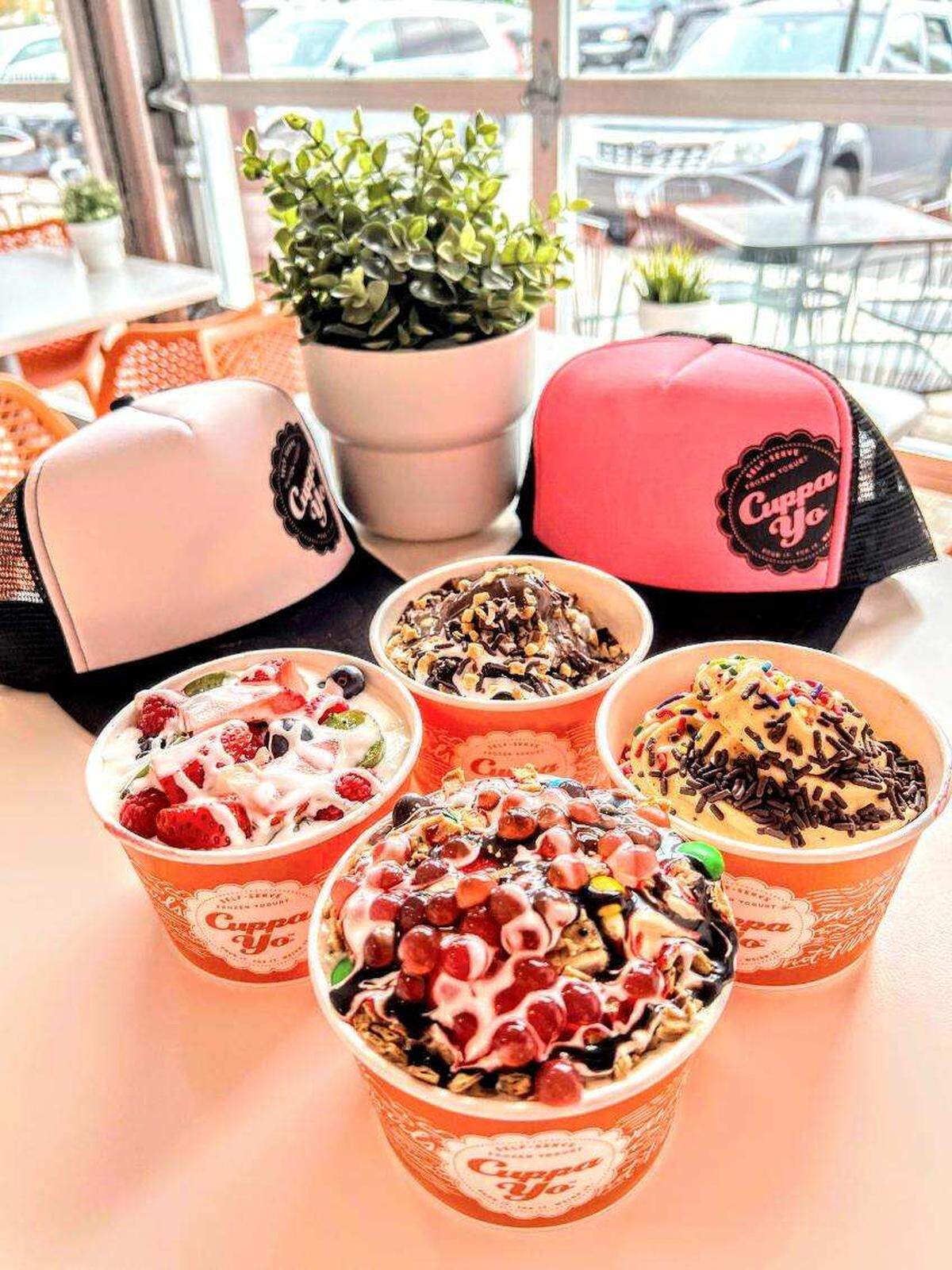 The slogan for the Cuppa Yo chain coming to Andover is, “Pour it, top it, weigh it.”