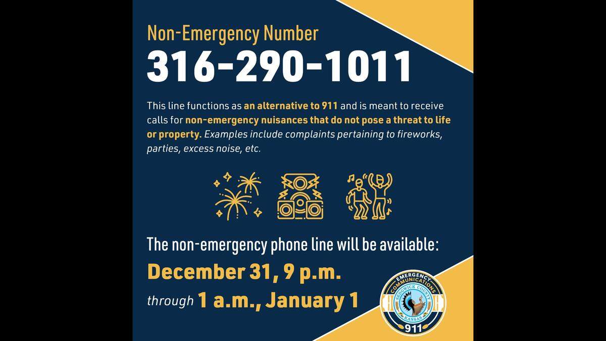 Sedgwick County Emergency Communications will open up its non-emergency line to handle an expected influx of calls.