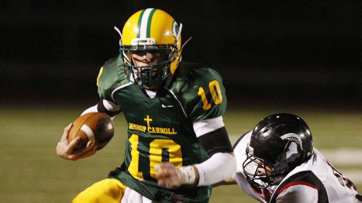 Former Bishop Carroll quarterback Blake Bell has signed with the Jacksonville Jaguars.